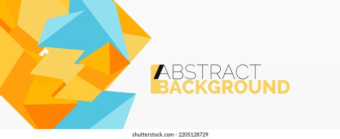 Creative geometric wallpaper. Abstract ribbon style line composition. Techno business template for wallpaper, banner, background or landing
