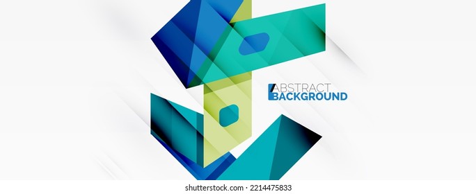 Papel geométrico creativo. Composición de línea de estilo de cinta abstracta. Plantilla de negocio de Techno para papel de pared, banner, fondo o aterrizaje