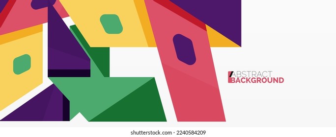 Kreative geometrische Tapete. Abstrakte Linienkomposition im Farbbandstil. Techno-Geschäftsvorlage für Bildschirmhintergründe, Banner, Hintergrund oder Landung