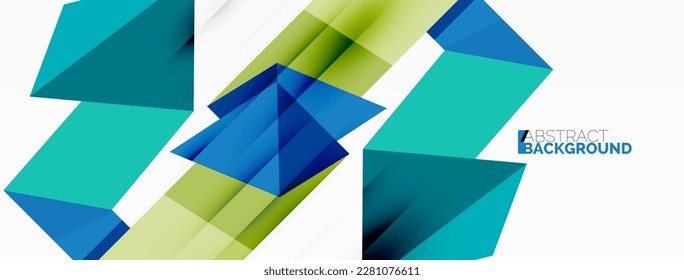 Creative geometric wallpaper. Abstract ribbon style line composition. Techno business template for wallpaper, banner, background or landing