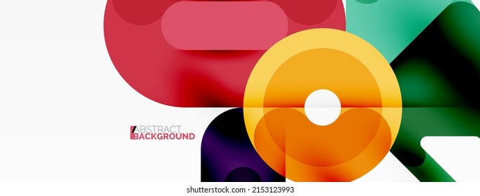Creative geometric wallpaper. Circles, lines background. Business template for wallpaper, banner, background or landing