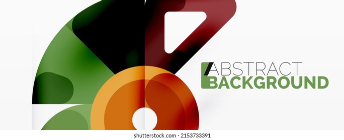 Creative geometric wallpaper. Circles, lines background. Business template for wallpaper, banner, background or landing