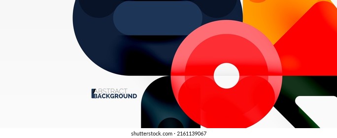 Creative geometric wallpaper. Circles, lines background. Business template for wallpaper, banner, background or landing