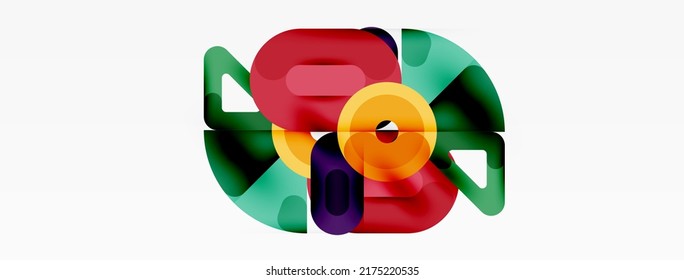 Creative geometric wallpaper. Circles, lines background. Business template for wallpaper, banner, background or landing