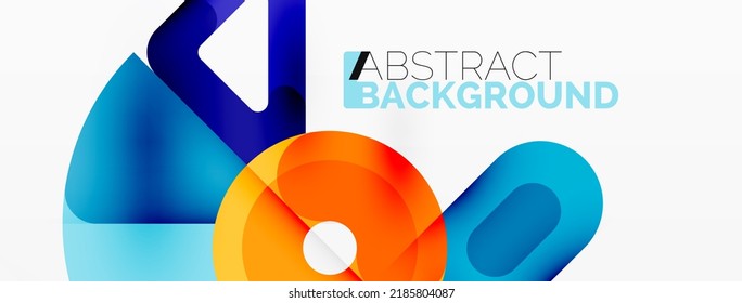Creative geometric wallpaper. Circles, lines background. Business template for wallpaper, banner, background or landing