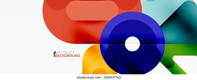 Creative geometric wallpaper. Circles, lines background. Business template for wallpaper, banner, background or landing