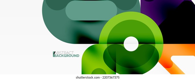 Creative geometric wallpaper. Circles, lines background. Business template for wallpaper, banner, background or landing
