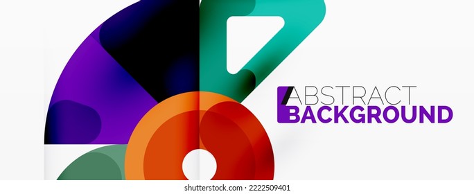 Creative geometric wallpaper. Circles, lines background. Business template for wallpaper, banner, background or landing
