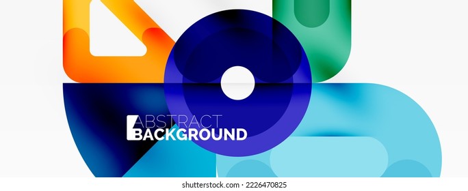 Creative geometric wallpaper. Circles, lines background. Business template for wallpaper, banner, background or landing