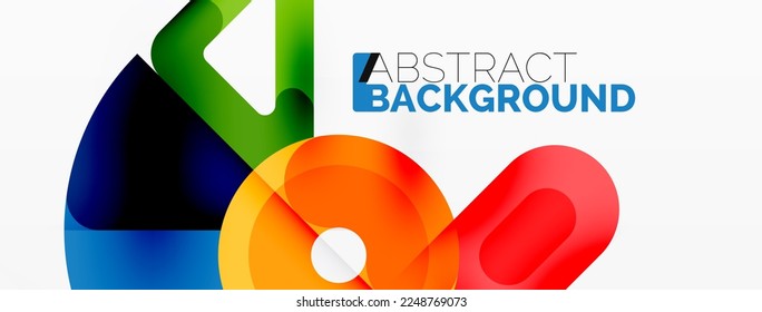 Papel geométrico creativo. Círculos, fondo de líneas. Plantilla de negocio para papel de pared, banner, fondo o aterrizaje