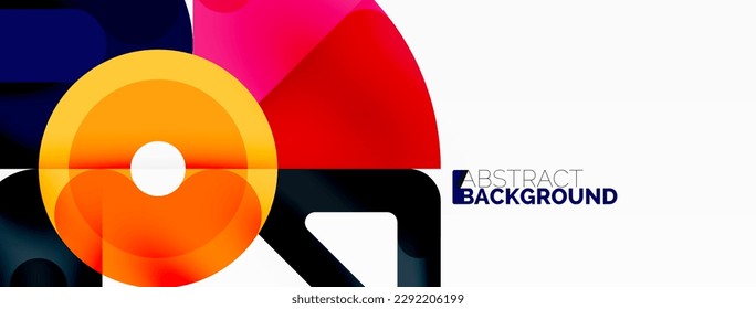 Creative geometric wallpaper. Circles, lines background. Business template for wallpaper, banner, background or landing