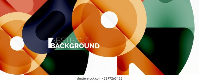 Creative geometric wallpaper. Circles, lines background. Business template for wallpaper, banner, background or landing