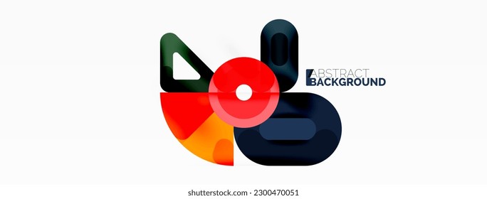 Creative geometric wallpaper. Circles, lines background. Business template for wallpaper, banner, background or landing