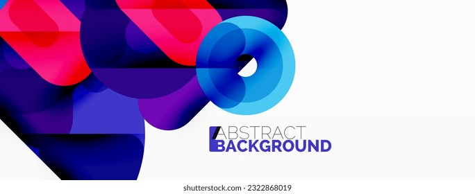 Creative geometric wallpaper. Circles, lines background. Business template for wallpaper, banner, background or landing