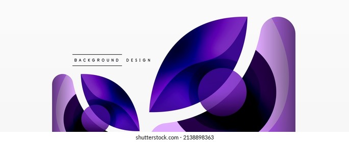 Creative geometric wallpaper. Minimal abstract background. Circle wave and round shapes composition vector illustration for wallpaper banner background or landing page