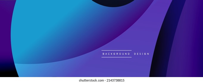 Creative geometric wallpaper. Minimal abstract background. Circle and wave composition vector illustration for wallpaper banner background or landing page