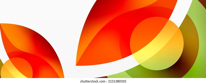 Creative geometric wallpaper. Minimal abstract background. Circle wave and round shapes composition vector illustration for wallpaper banner background or landing page