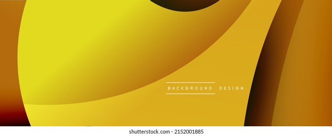 Creative geometric wallpaper. Minimal abstract background. Circle and wave composition vector illustration for wallpaper banner background or landing page
