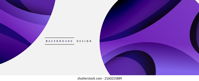 Creative geometric wallpaper. Minimal abstract background. Circle and wave composition vector illustration for wallpaper banner background or landing page