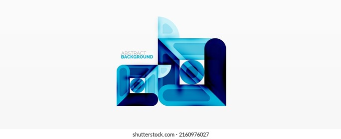 Creative geometric wallpaper. Minimal abstract background. Circles lines squares composition vector illustration for wallpaper banner background or landing page