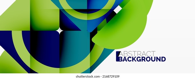 Creative geometric wallpaper. Minimal abstract background. Triangles and circles composition vector illustration for wallpaper banner background or landing page