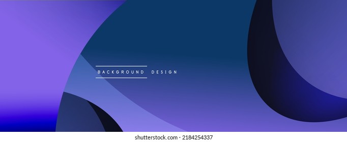 Creative geometric wallpaper. Minimal abstract background. Circle and wave composition vector illustration for wallpaper banner background or landing page