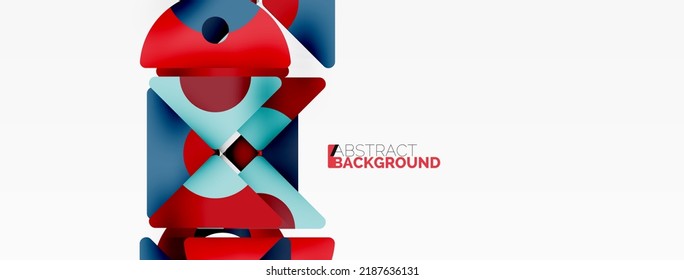 Creative geometric wallpaper. Minimal abstract background. Triangles and circles composition vector illustration for wallpaper banner background or landing page