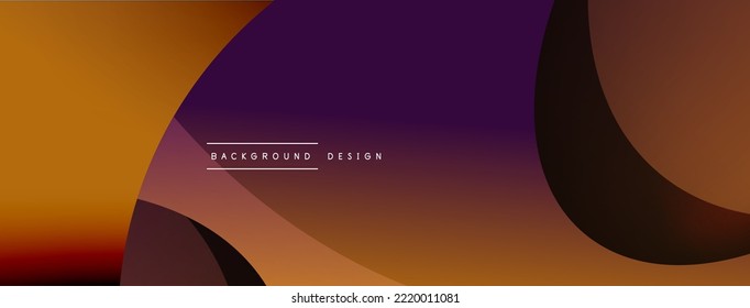 Creative geometric wallpaper. Minimal abstract background. Circle and wave composition vector illustration for wallpaper banner background or landing page