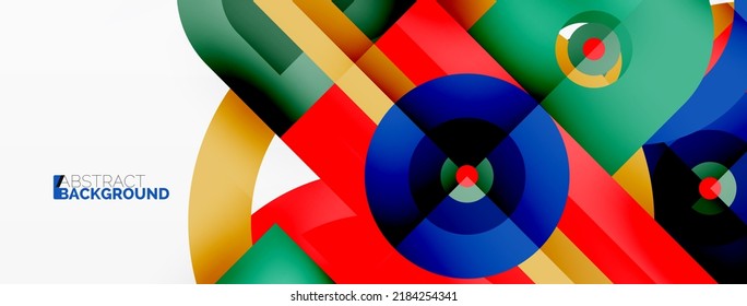 Papel geométrico creativo. Fondo geométrico mínimo con formas redondeadas. Plantilla de negocios de moda para tecno para papel de pared, banner, fondo o aterrizaje