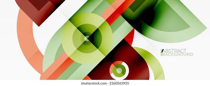 Creative geometric wallpaper. Minimal geometric background with round shapes. Trendy techno business template for wallpaper, banner, background or landing