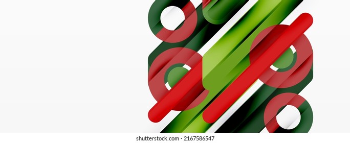 Creative geometric wallpaper. Minimal lines and circles background. Trendy techno business template for wallpaper, banner, background or landing