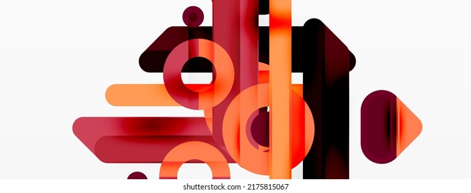 Papel geométrico creativo. Fondo mínimo de líneas y círculos. Plantilla de negocios de moda para tecno para papel de pared, banner, fondo o aterrizaje