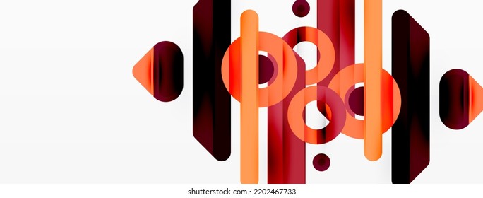 Kreative geometrische Tapete. Minimale Linien und kreisförmiger Hintergrund. Trendy Techno Business Template für Tapete, Banner, Hintergrund oder Landung