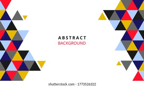Creative geometric wallpaper. Modern geometrical Abstract background. Triangle vector background. Eps10 vector.