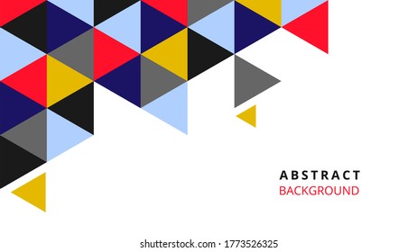 Creative geometric wallpaper. Modern geometrical Abstract background. Triangle vector background. Eps10 vector.