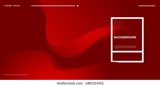 Creative geometric wallpaper red Color. Trendy fluid flow gradient shapes composition. Applicable for gift card, poster, landing page, ui, ux ,coverbook, baner, social media posted
