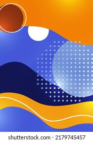 Papel geométrico creativo. Formas redondeadas, fondo de líneas. Plantilla de negocio para papel pintado, banner, fondo o aterrizaje. Ilustración del vector