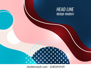 Kreative geometrische Tapete. Runde Formen, Zeilenhintergrund. Geschäftsvorlage für Bildschirmhintergründe, Banner, Hintergrund oder Landung. Vektorgrafik