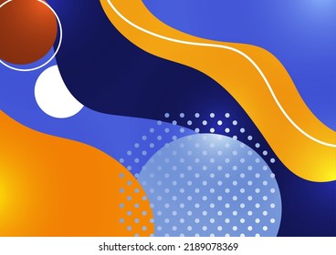 Creative geometric wallpaper. Round shapes, lines background. Business template for wallpaper, banner, background or landing. Vector illustration