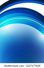 Creative geometric wallpaper. Round shapes, lines background. Business template for wallpaper, banner, background or landing. Vector illustration