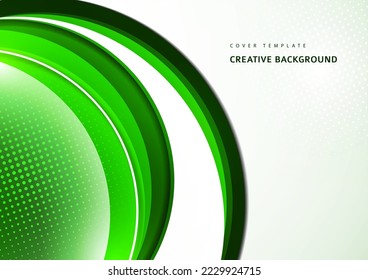 Creative geometric wallpaper. Round shapes, lines background. Business template for wallpaper, banner, background or landing. Vector illustration