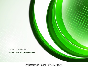 Papel geométrico creativo. Formas redondeadas, fondo de líneas. Plantilla de negocio para papel pintado, banner, fondo o aterrizaje. Ilustración del vector