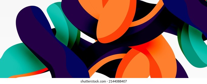 Creative geometric wallpaper. Splash liquid wave fluid shapes background. Techno business template for wallpaper, banner, background or landing