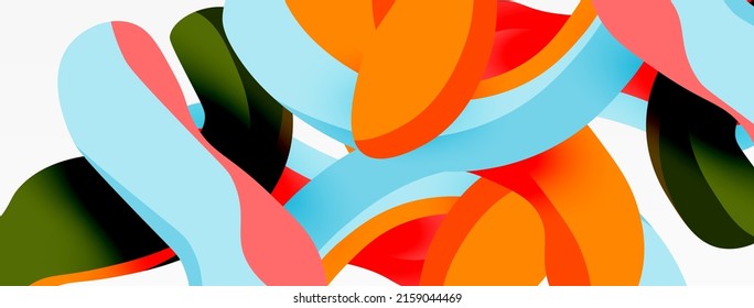 Creative geometric wallpaper. Splash liquid wave fluid shapes background. Techno business template for wallpaper, banner, background or landing