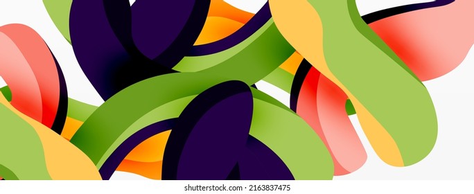 Kreative geometrische Tapete. Splash Flüssig-Wellenflüssigkeit formt Hintergrund. Techno-Geschäftsvorlage für Bildschirmhintergründe, Banner, Hintergrund oder Landung