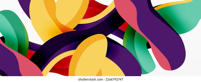 Kreative geometrische Tapete. Splash Formen Zusammensetzung Hintergrund. Techno-Geschäftsvorlage für Bildschirmhintergründe, Banner, Hintergrund oder Landung