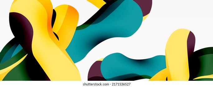 Papel geométrico creativo. Fondo de composición de formas de dispersión. Plantilla de negocio de Techno para papel de pared, banner, fondo o aterrizaje