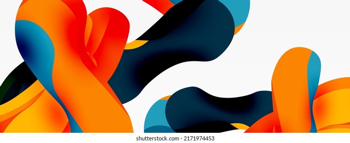 Creative geometric wallpaper. Splash shapes composition background. Techno business template for wallpaper, banner, background or landing