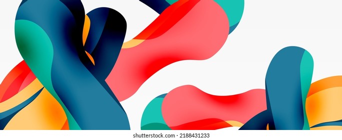 Creative geometric wallpaper. Splash shapes composition background. Techno business template for wallpaper, banner, background or landing
