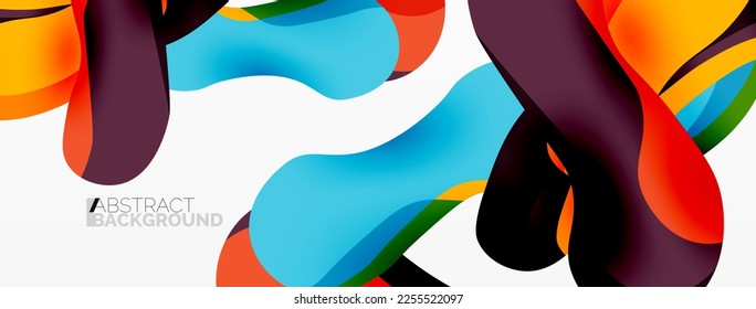 Creative geometric wallpaper. Splash shapes composition background. Techno business template for wallpaper, banner, background or landing